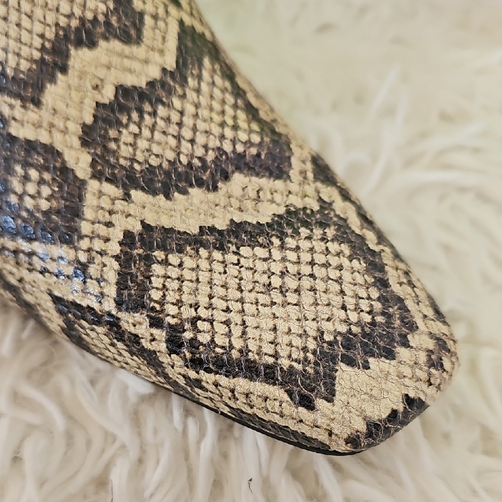 Sam Edelman Beige and Black Snake Print Booties - Picture 4 of 11